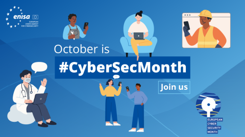 Promotional visual for Cybersecurity Month