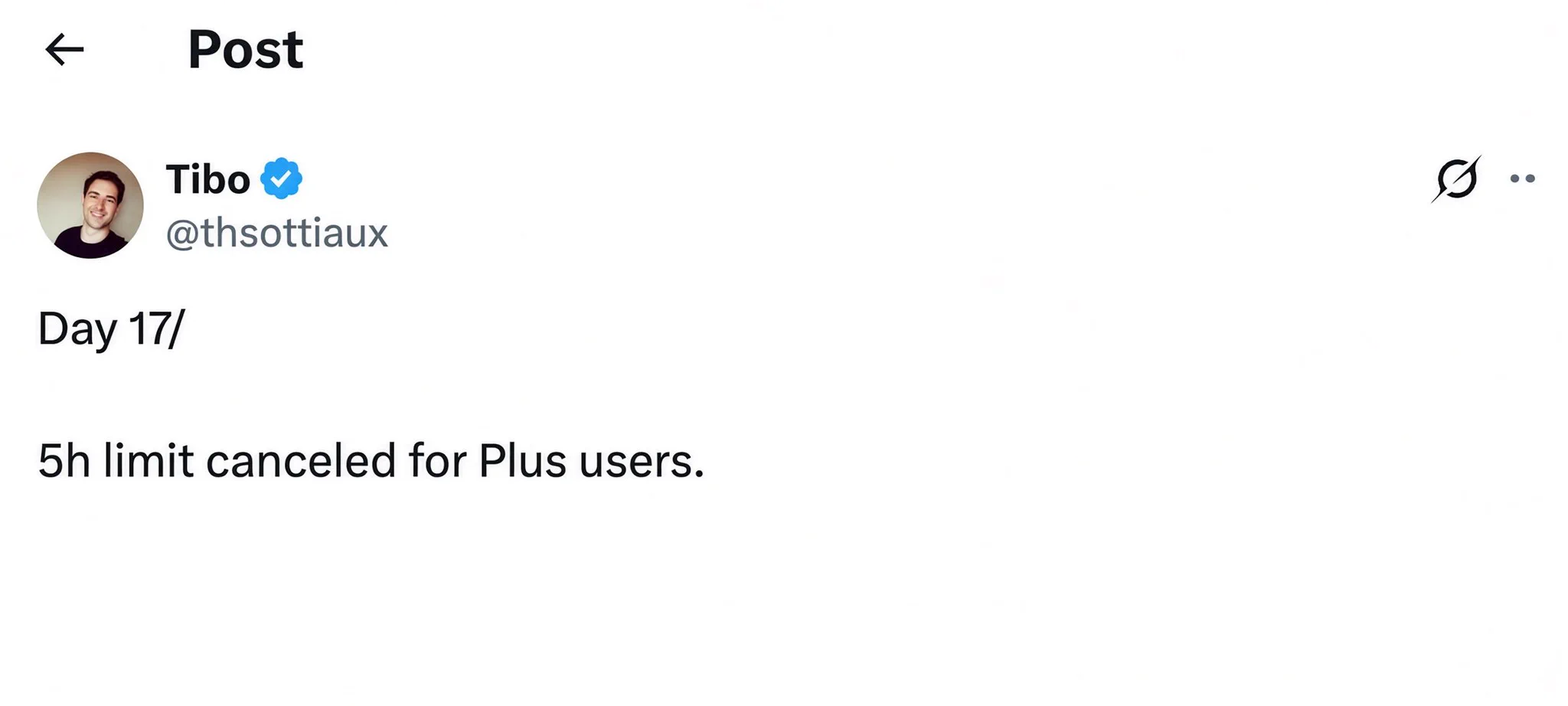Day 16/ You can now cache for 12h in the API and for logged in users across Codex & Work we keep cache forever and you don’t have any penalty for coming back to an old conversation 관련 공식 자료 이미지
