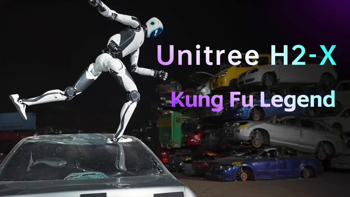 Unitree Introducing: H2-X Kung Fu Legend Guardian🤖 Powerful performance to serve and guard you, with a maximum endurance of approximately 8 hours. Please use the robot safely and i 관련 공식 자료 이미지